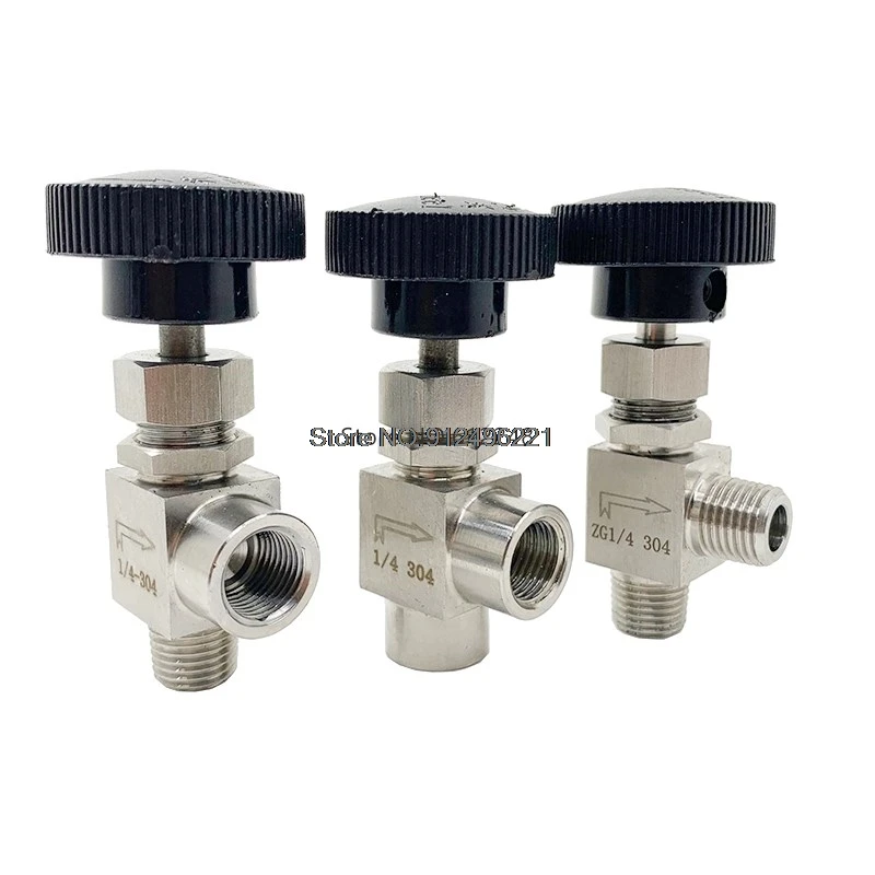 

Needle Valve OD6 8 10mm 1/4 3/8 tube stainless steel 304 90 Degree Right Angle