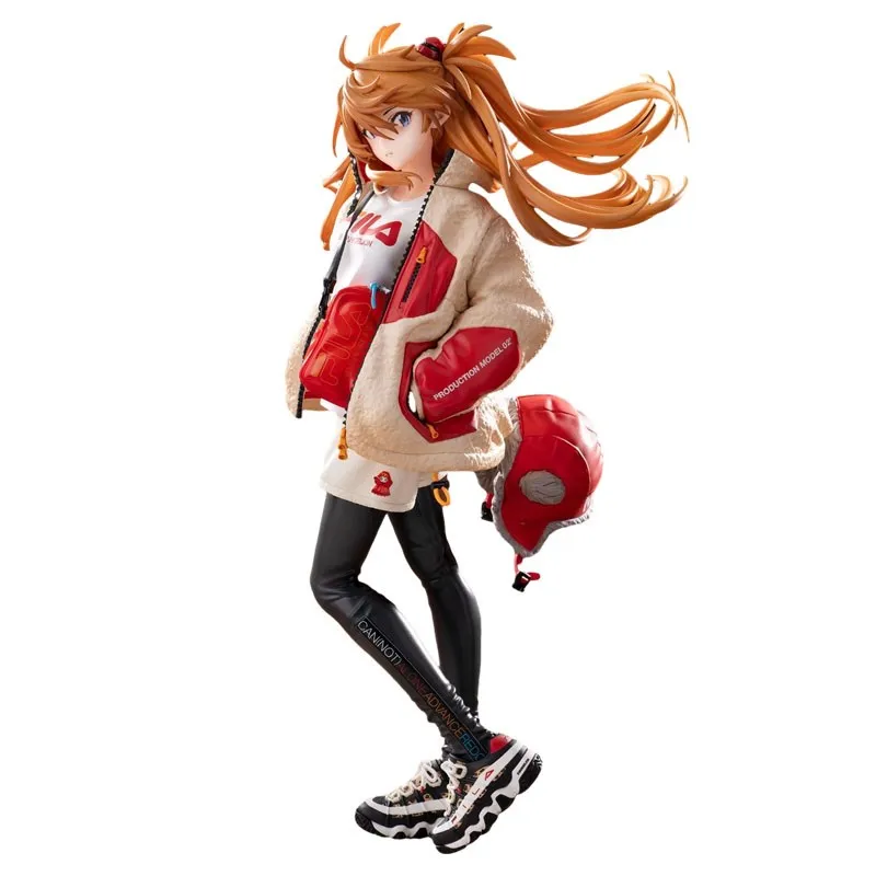 25cm Shikinami Asuka Anime Figure Campus Style Evangelion EVA Action Ayanami Rei Figurine PVC Kawaii Girl Figure Japanese Dolls