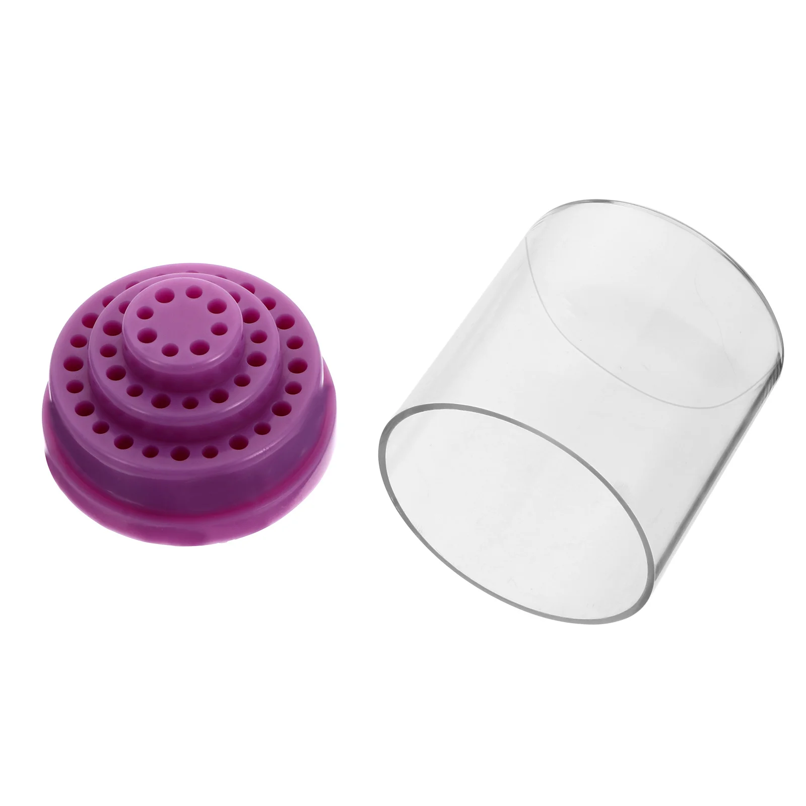 مسمار مثقاب الخشب المنظم صندوق تخزين شفاف لصالون المنزل Diy بها بنفسك الاكريليك عرض موقف حامل حافظة مسمار الفن الممارسة #2