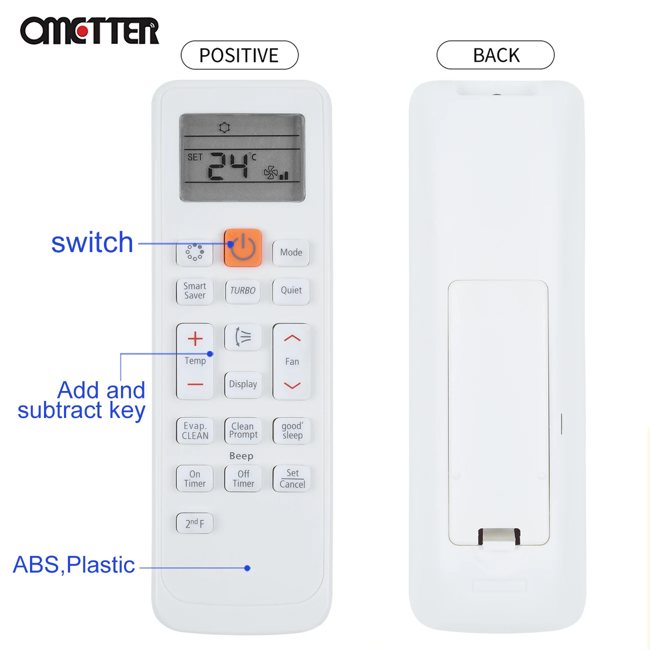 รีโมทคอนโทรลแอร์1ชิ้นสำหรับ Samsung English รีโมทคอนโทรลสำหรับเปลี่ยน DB63-02827A แอร์