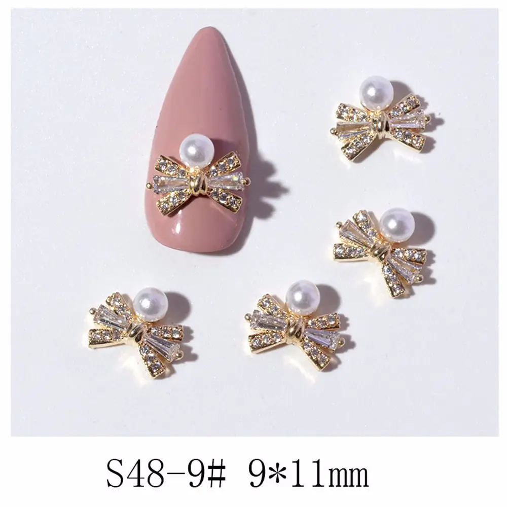 Flash Glas Steen Parel Bedels Diamant Boog Nagelsteentjes Manicure Gereedschap Vlinder Nagel Sieraden DIY Nail Art Decoraties