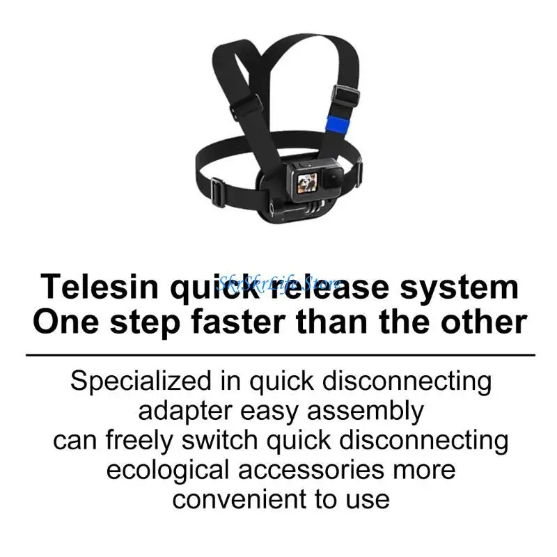 

E65E Lightweight Chest Mount Chest Mount Chest Mount Harness Chest Mount for Action4/3, Cameras Stable Experience