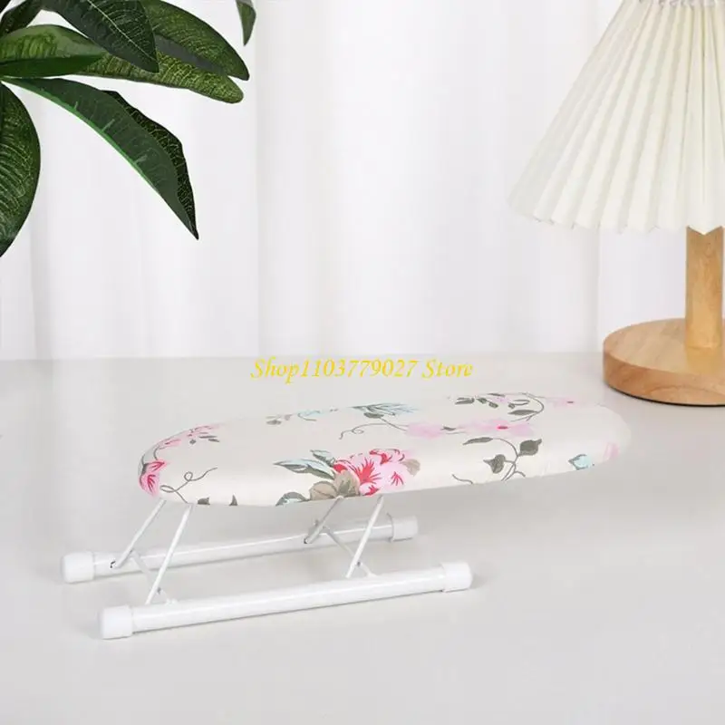C4DF Foldable Ironing Board Lightweight Heat Resistant Space Saving for Shirts Cuffs