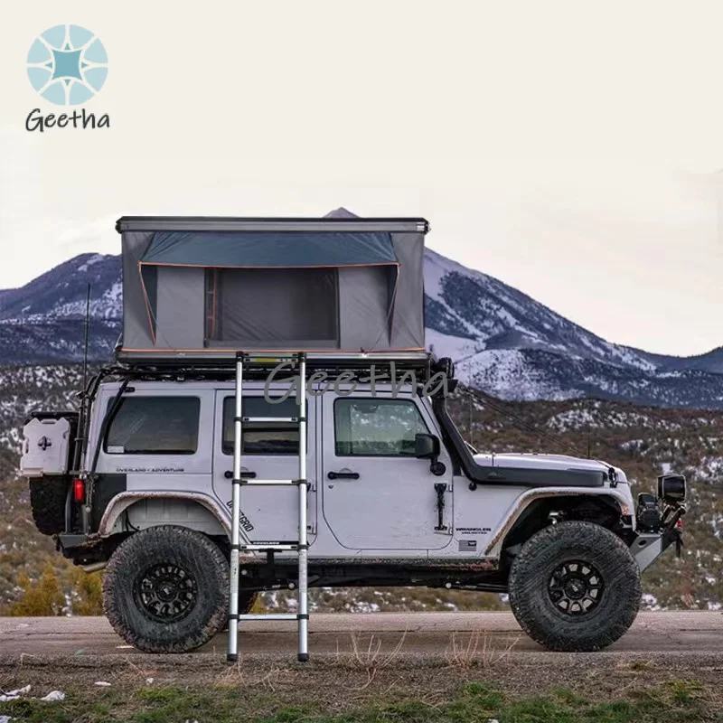 

2024 Camping Outdoor Aluminum Roof Top Car Tent Hard Shell Top Roof Tent