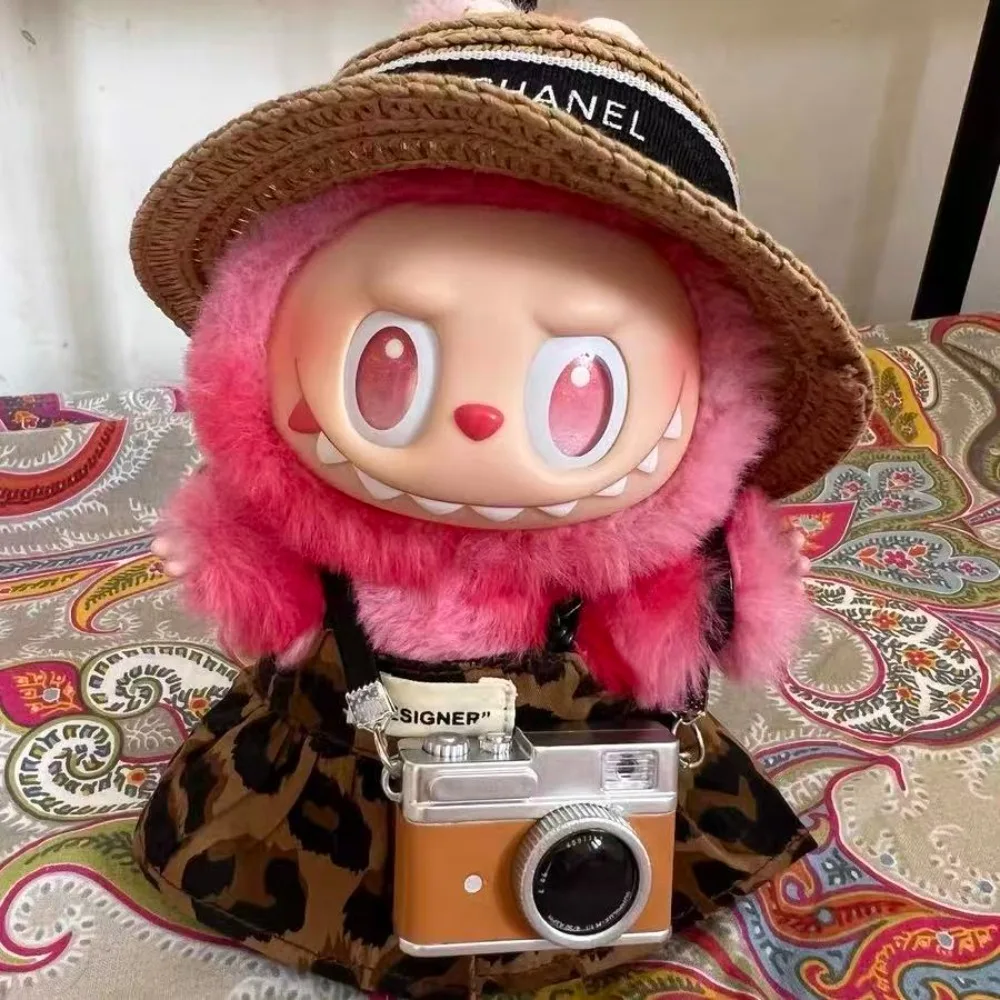 

For 17cm Labubu Doll Clothes Hoodies Doll Clothes Color Match Hoodies Dolls Accessories Cute Decoration Little Cloths