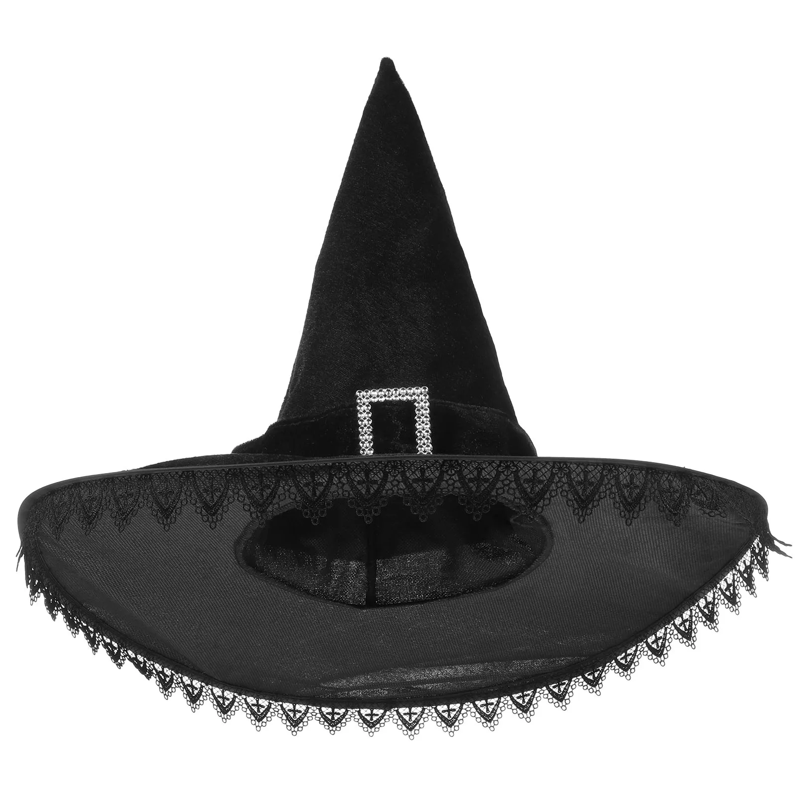 

1Pc Witch Hat Non Woven Reasonable Size Safe Practical Halloween Party Cosplay Prop Decorative Hat Adornment Stylish Festival