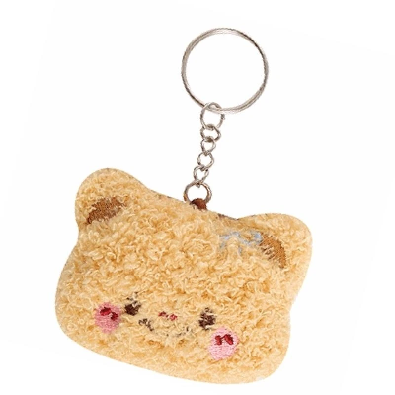 

Butter Bear Doll Schoolbag Pendant Keychain Funny Bear Adorable Charm for Kids