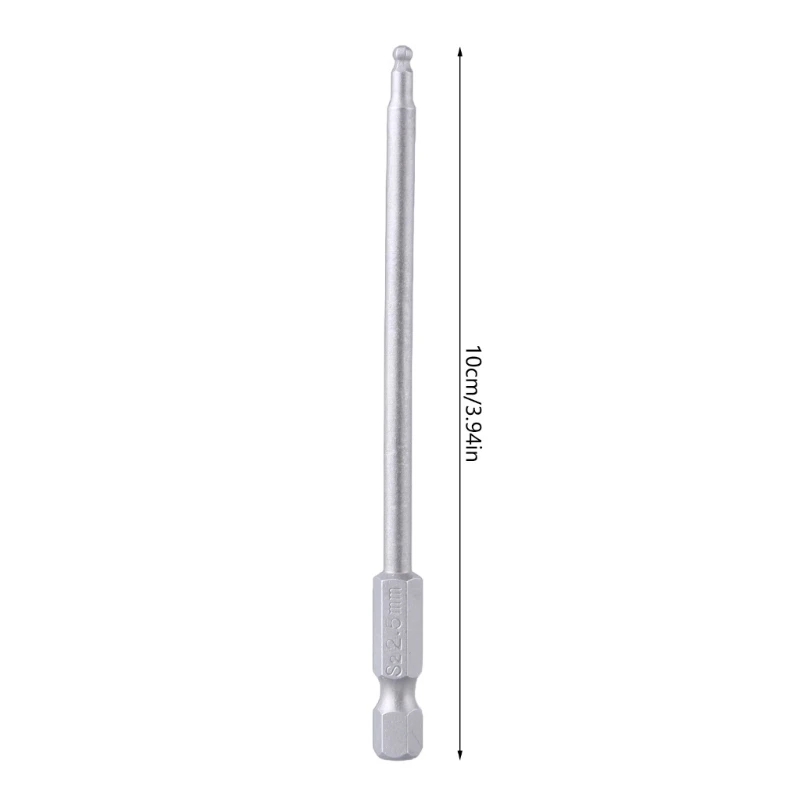 5 Chiếc Ballhead Lục Giác Vít Bộ Dài 100 Mm 1/4 Inch Từ Lục Giác Bộ Tua Vít Ballhead Cấp Lục Giác tuốc nơ vít