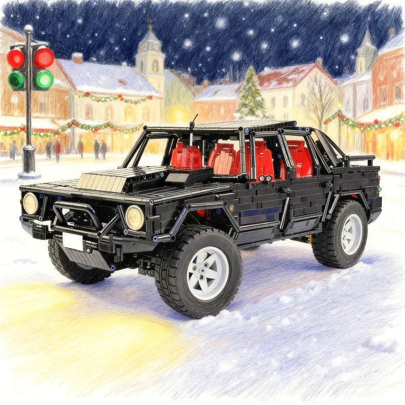 

3453 детали MOC Lamborghini LM002: Техническая модель-конструктор. Креативный подарок, DIY-набор для демонстрации. Премиум-класс для взрослых и детей, для дома и офиса.