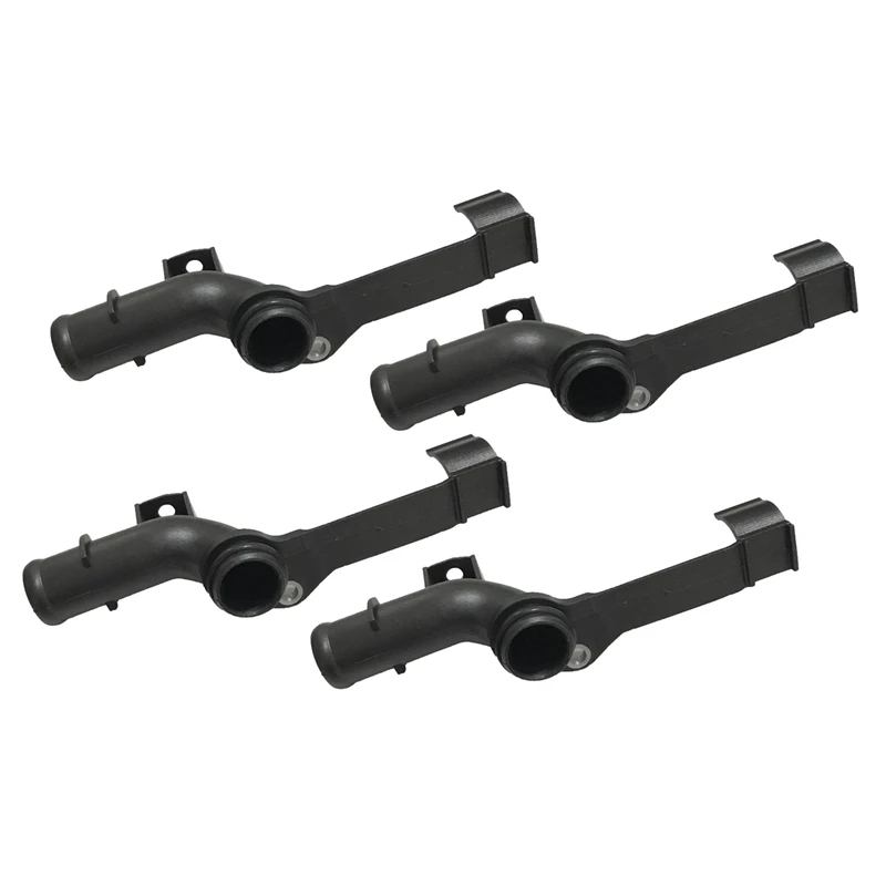 4X Black Plastic Engine Water Pipe Oil Cooler To Cylinder Head Fit For Mercedes Benz C230 W203 M271 A 2712001352