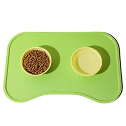 Silicone Waterproof Pet Mat For Dog Cat Pet Food Pad Pet Bowl Drinking Mat Dog Feeding Placemat Portable Outdoor Feeding