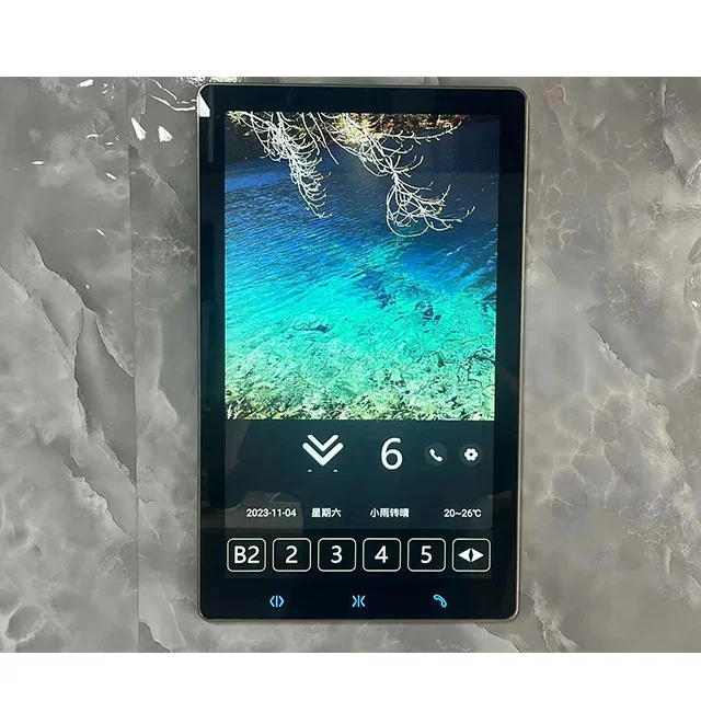 Cop colorido acrílico do toque do elevador da tela do painel da operação do toque do elevador de 32 polegadas