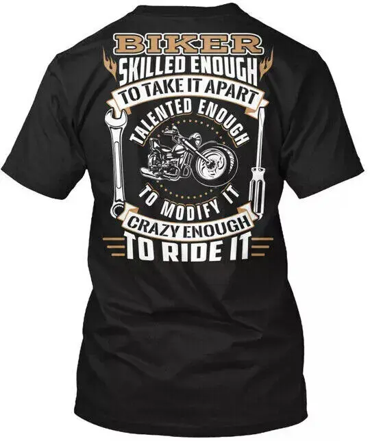 

Biker T-Shirt Made In The Usa Size S To 5Xl