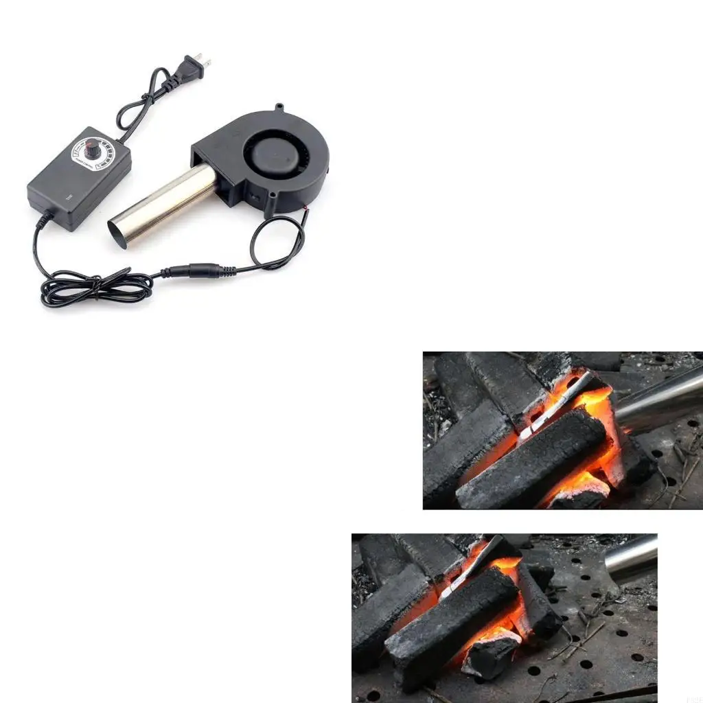 

P82E BBQ Fan Air Blower Handheld Barbecue Air Fan Lightweight Portable Fan US/EU Plug