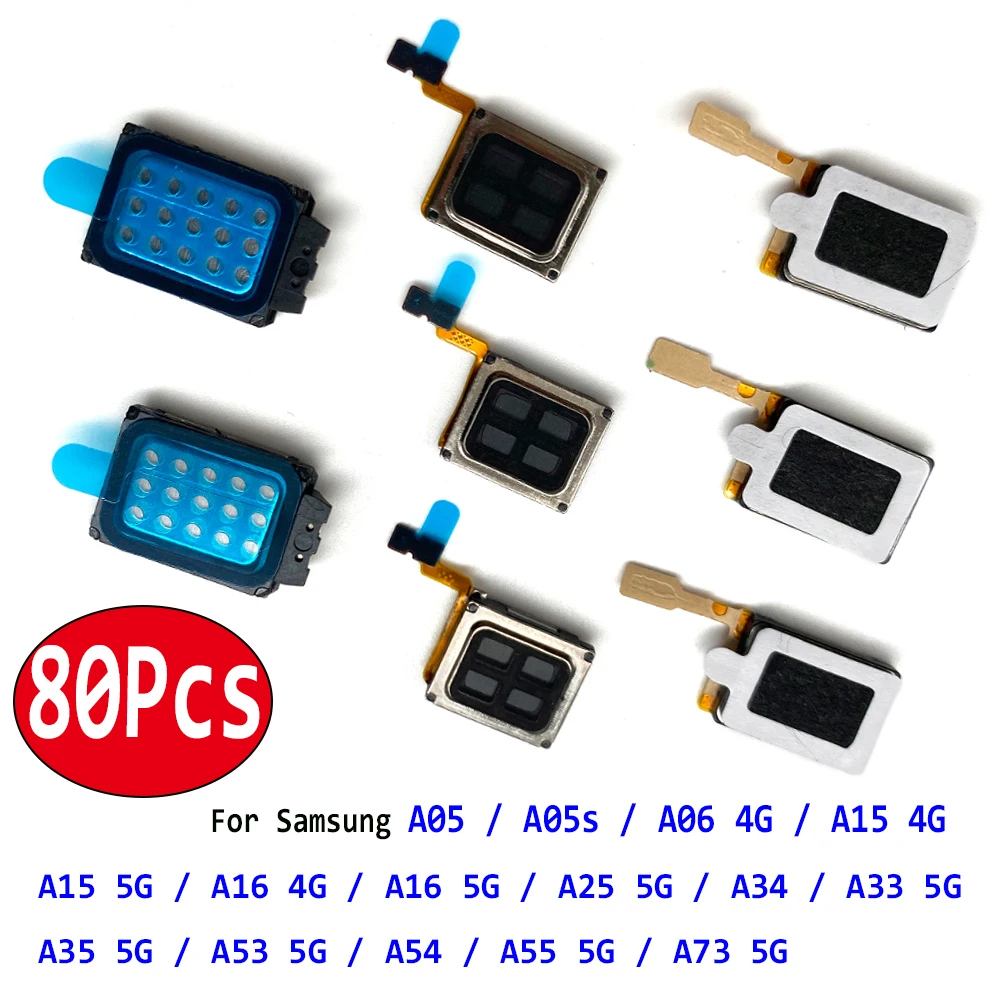 

80 шт., наушник, звук, верхний динамик, приемник, гибкий кабель для Samsung A33 A53 A54 A73 A55 A35 A25 A16 A15 4G 5G A05 A05S