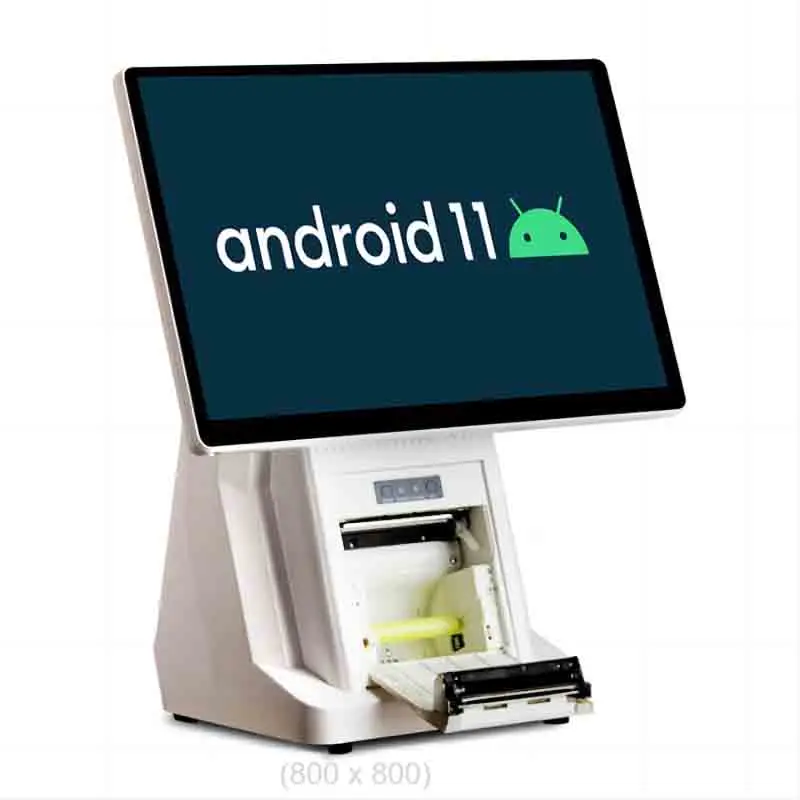 Imagem -02 - Android Desktop Pos com Wi-fi Mini Caixa Registadora Pos 58 Milímetros Impressora de 80 Milímetros 4g Mais 32g Rj11 Rj45 Bateria Ethernet 15 Polegada