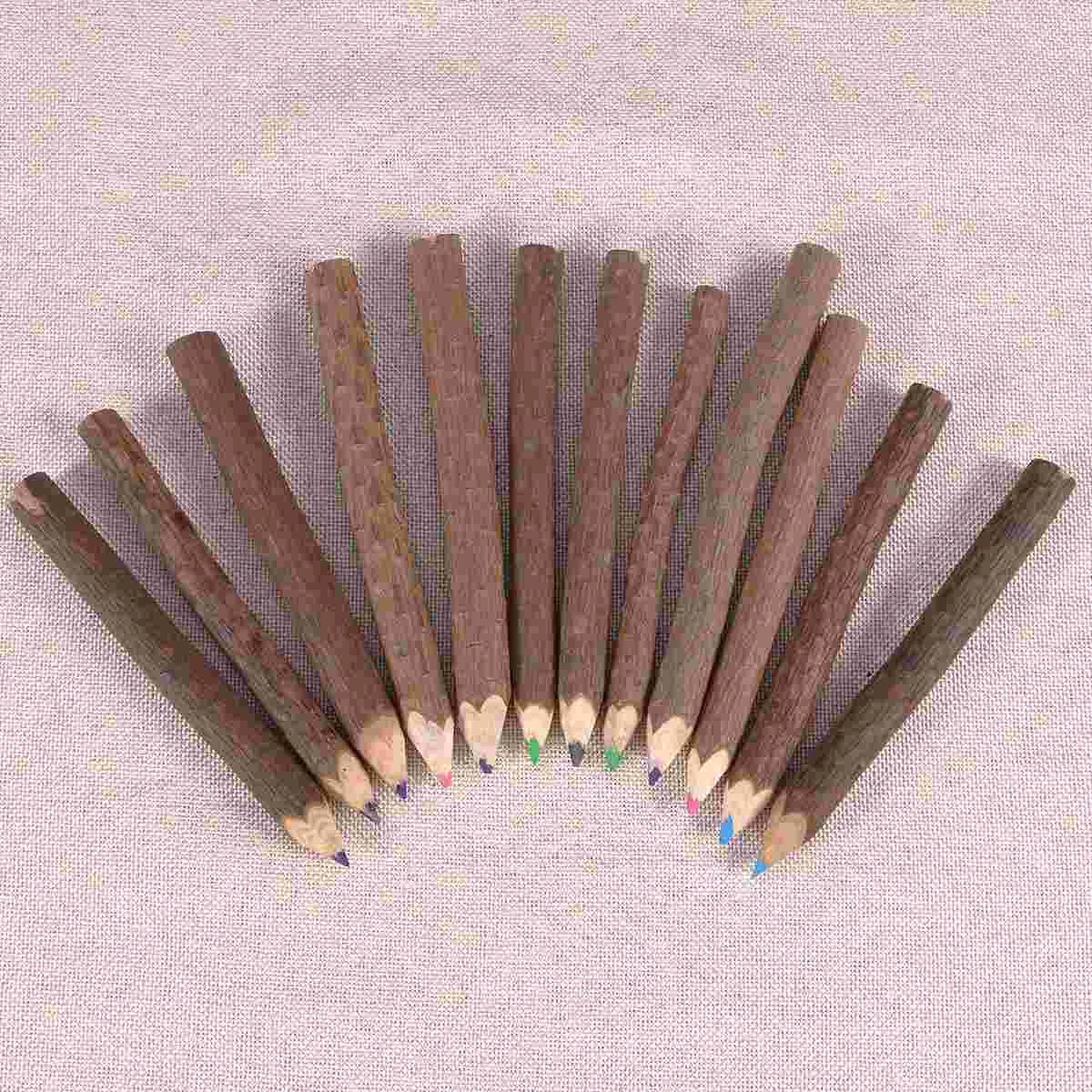 12 Pcs Pencils Bulk Bark Twig Colored Tree Branch Wood Household 900X100X100CM