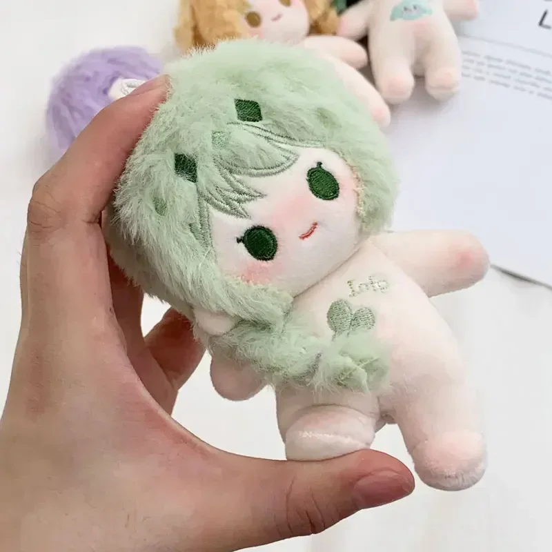 10cm No Attribute Cosplay Cute Soft Cotton Body Cartoon Keychain Accessories Figure Stuffed Pillow Fans Gift