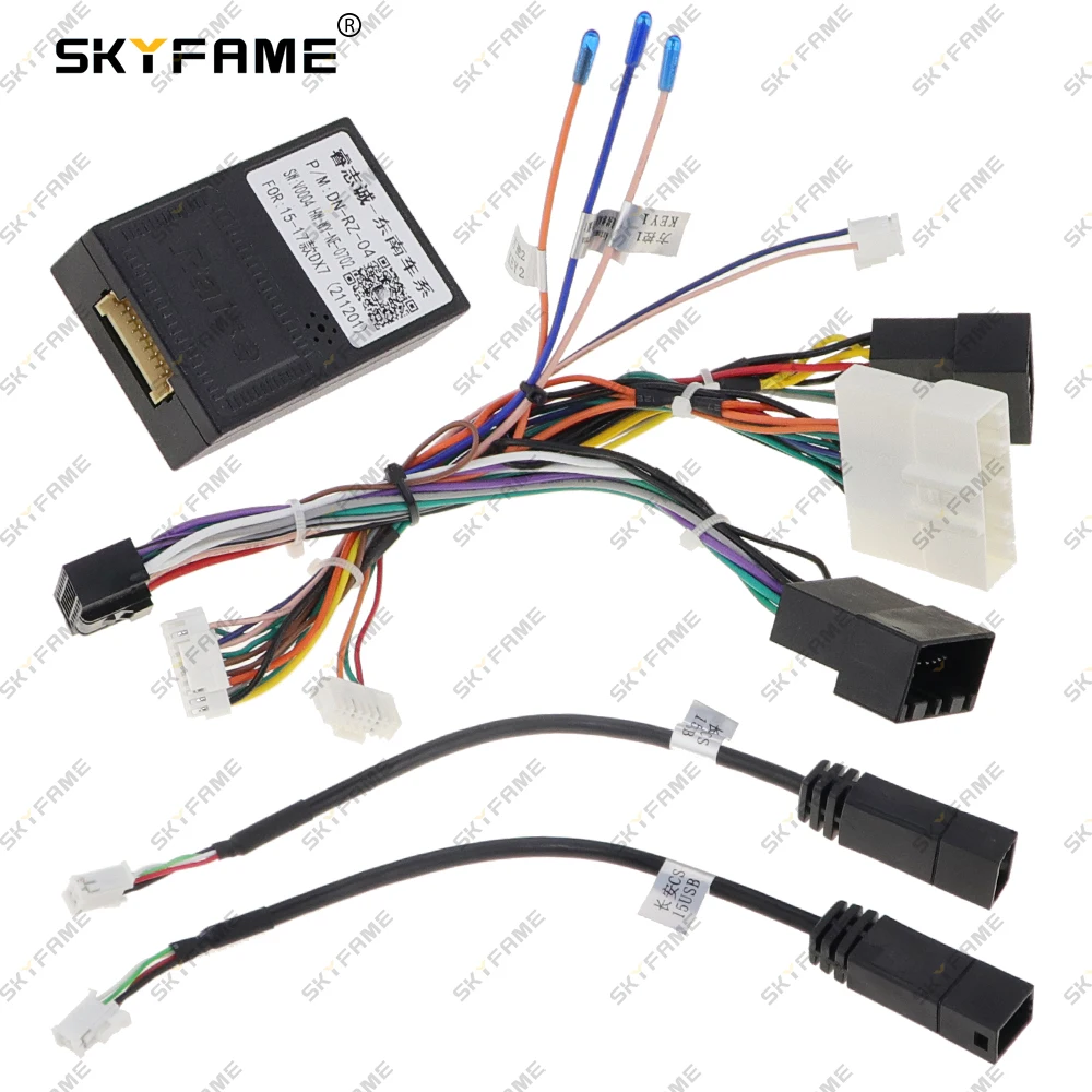 SKYFAME 16Pin محول أسلاك السيارة مع Canbus صندوق فك ل Soueast DX7 DN-RZ-04