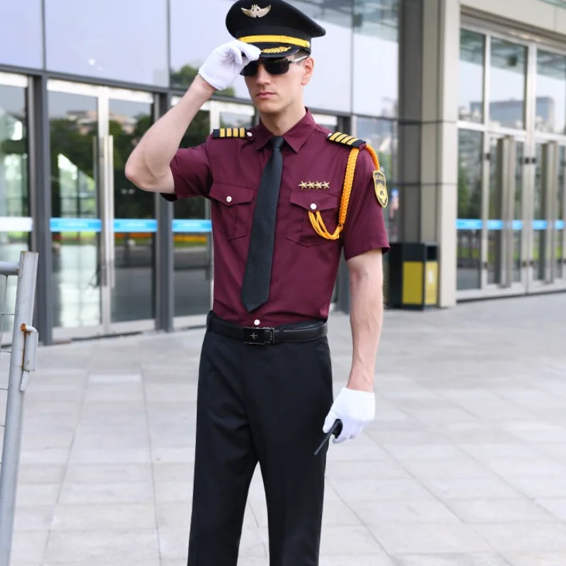 

Защитная рубашка, рабочая форма капитана, летняя защитная форма, комплект с длинными короткими рукавами и конским костюмом для собственности