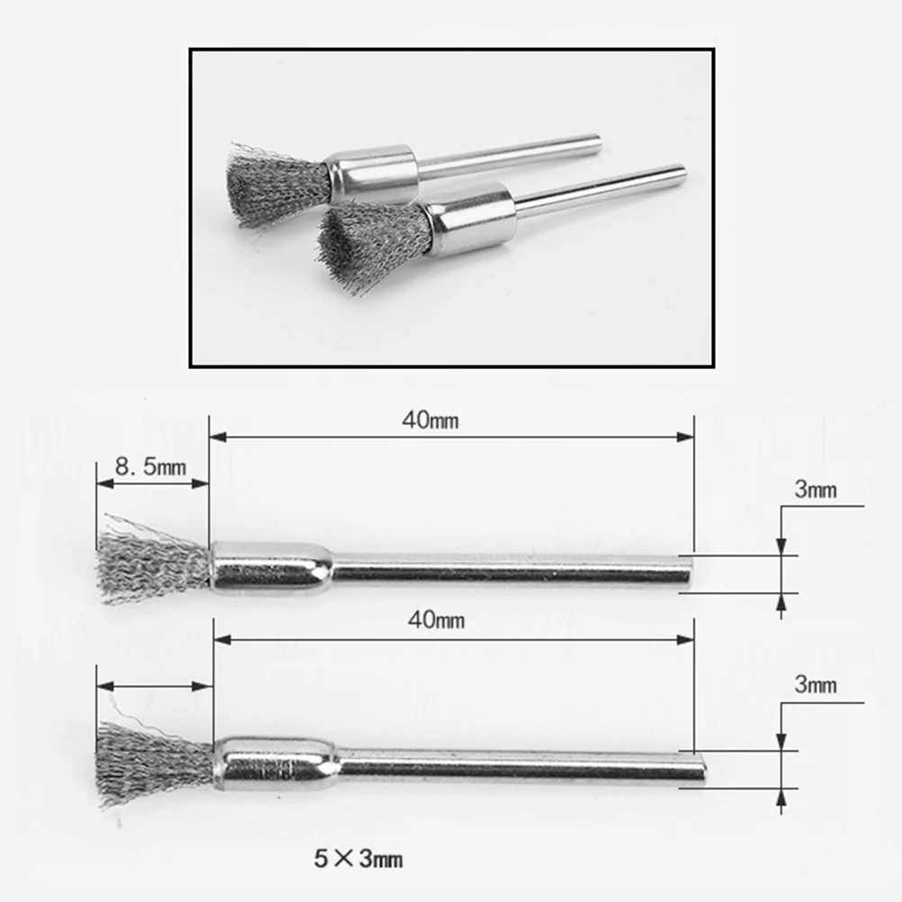 

Проволочная щетка из нержавеющей стали, электрический шлифовальный инструмент, мини-щетки для чистки металла для удаления слоя оксида ржавчины, пыли, полировки, полезные