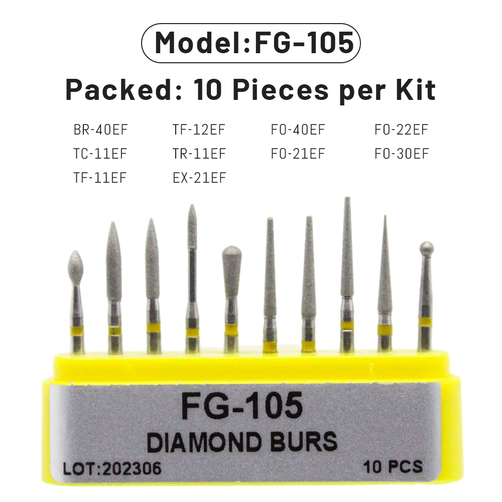 Ag 1 Box Dental Diamant bohrer Bohrer für Hoch geschwindigkeit shand stück Zahnarzt bohrer fg Serie Ø 1,6mm