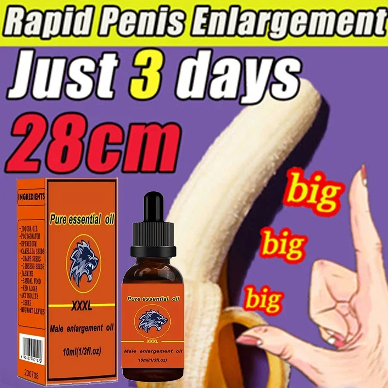 New XXXL Penis Enlargement Oil Man Big Dick Help Male Potency Penis Growth Big Cock Delay Sexual Penis Oil Increase Men Health C