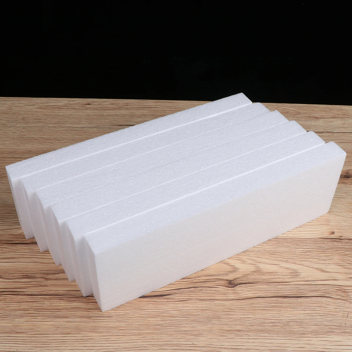 

6Pcs Foam Bricks DIY Cake 30x10x5cm White Smooth Board for Cake Craft and Display Bricks DIY Blocks