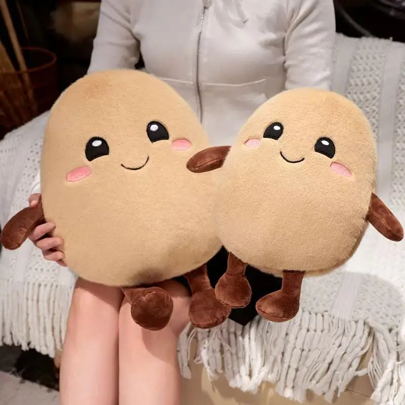 

New 1pc 12cm/22/30cm New Simulated Potato Doll Stuffed Plush Toy Cartoon Anime Cute Pillow For Children's Birthday Gift Fun Doll