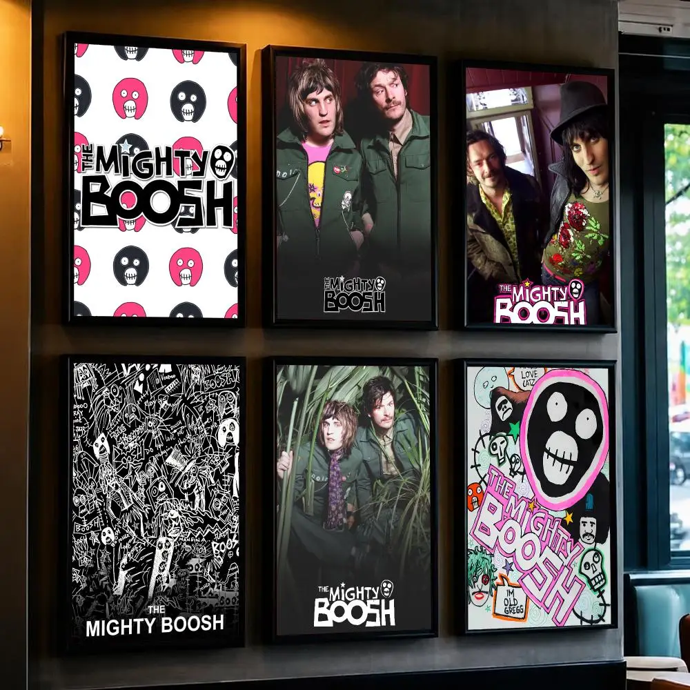 tv series T-The Mighty Boosh-H Poster Decorative Wall Art Sticker for Cafe Office Bedroom and Living Room