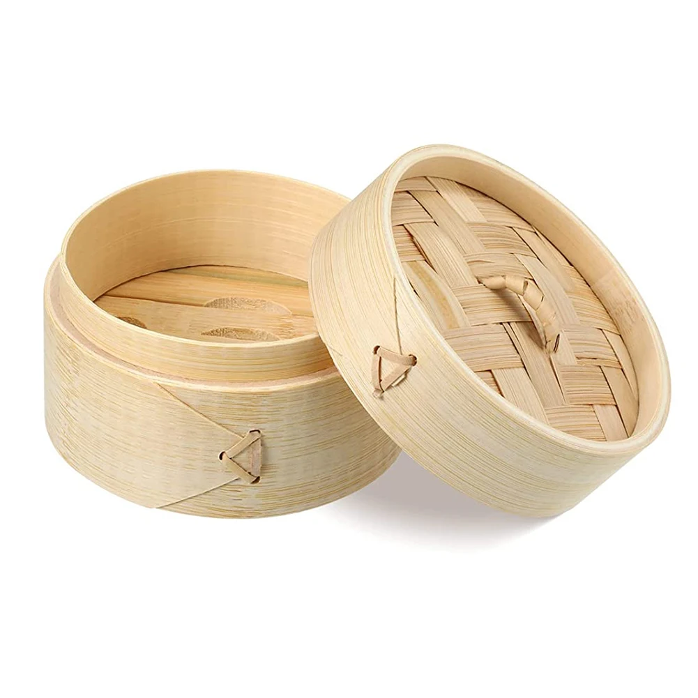 Natural Handmade Bamboo Steamer Basket Chinese Food Steamers Bamboo Steamer Soap Saver Cooking Tray