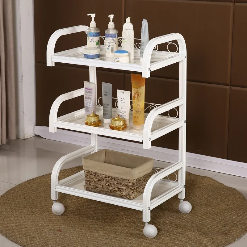 

Beauty Rolling Cart Bedroom Bedside Salon Trolley Barbershop Kitchen Salon Trolley Carrello Attrezzi Beauty Furniture HYST