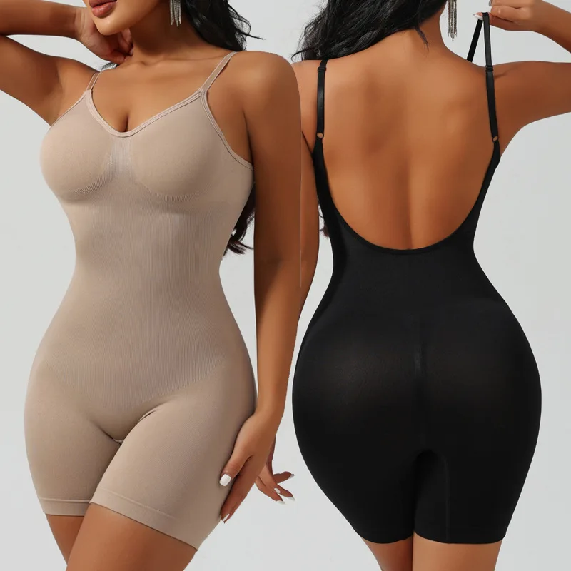 

Women's Full Body Shapewear Bodysuit - Tummy Control & Butt Lifting Effect, Seamless Low Back Design Plus Size Shaper​