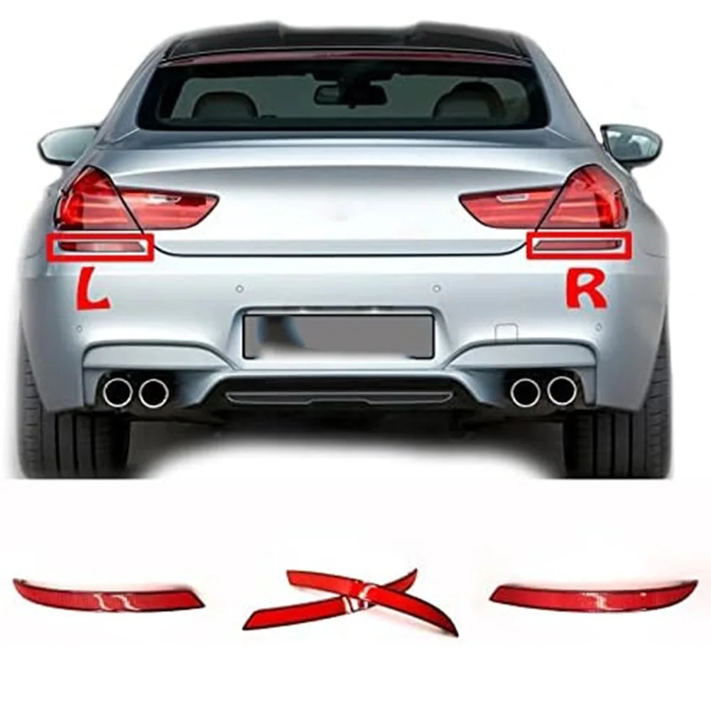 

Bumper Reflector Pair M6 Rear Reflector Rear Bumper Replacement Red ABS Material Red Reflector OEM 63147844024
