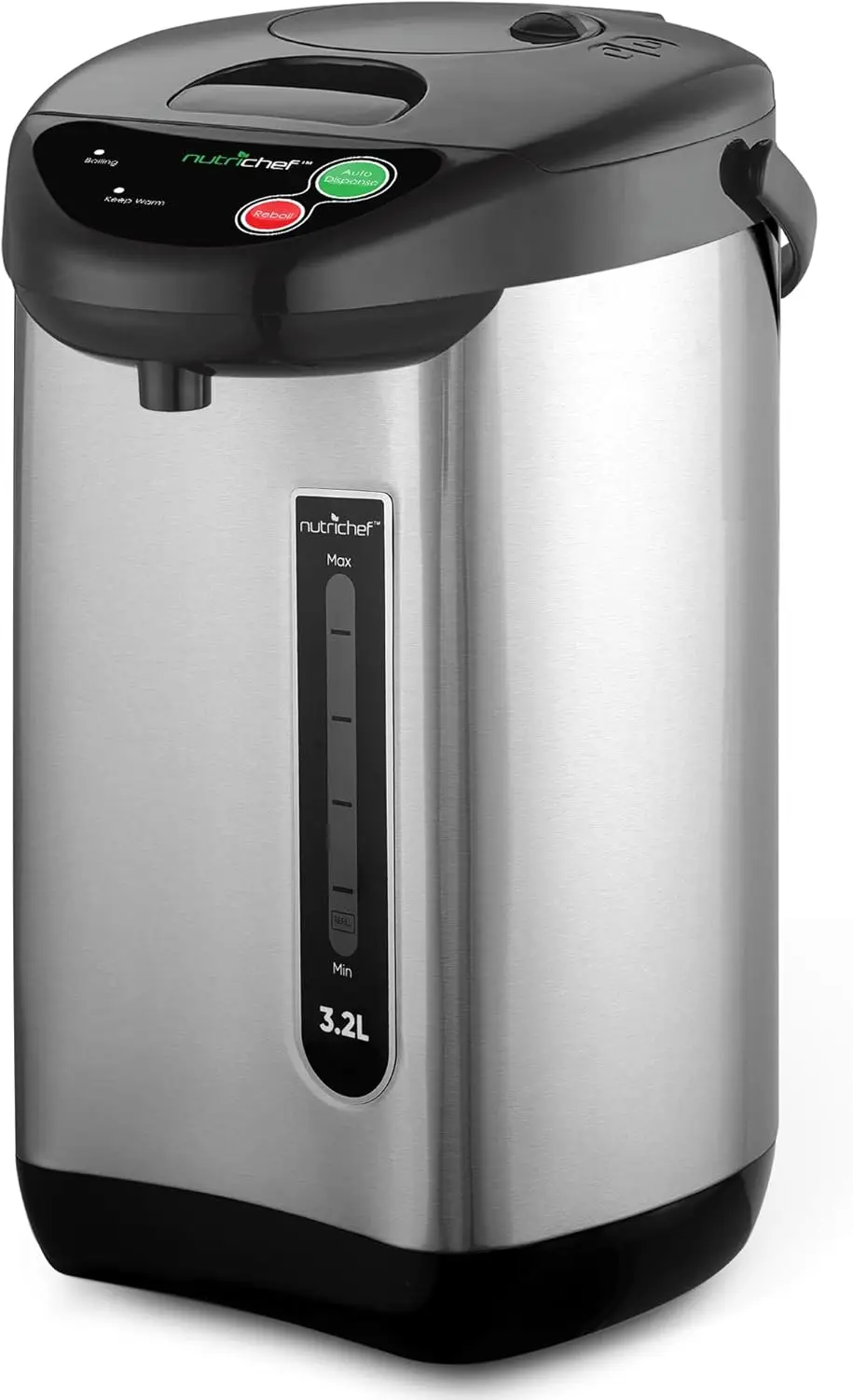 

Insulated Stainless Steel Hot Water Urn with Auto Dispense, Safety Lock, 3.2L Capacity for Easy Entertaining