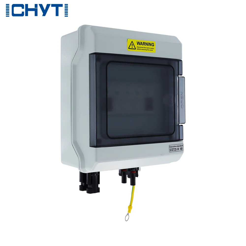 New Type CHYT IP65 1 in 1 Out 1 Strings 15a 1000v Dc Solar Pv Array Plastic Solar DC Combiner Box With Dc Fuse,Spd