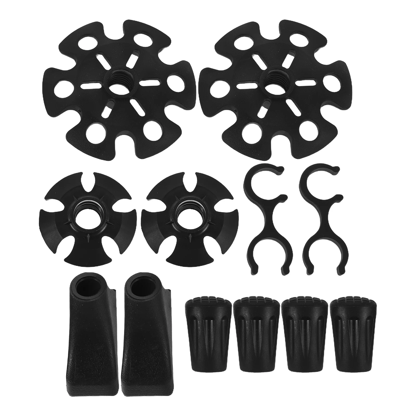 

12pcs Trekking Pole Accessories Set Antislip Mud Protection Replacement Tips For Hiking Walking Sticks Universal Fit Outdoor