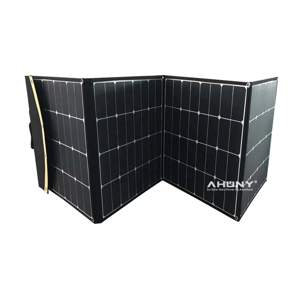 220w solar panel 4pcs each 55w fabric foldable solar kits SunPower cell with supporting leg for camping rv outdoor motorhome