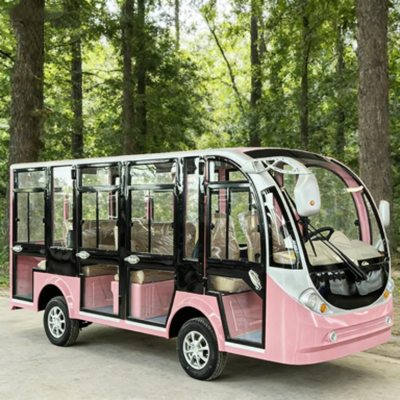 Factory Direct Sales Closed Electric Sightseeing Tourist Detachable Door Bus Safe And Reliable Scenic Sightseeing Car