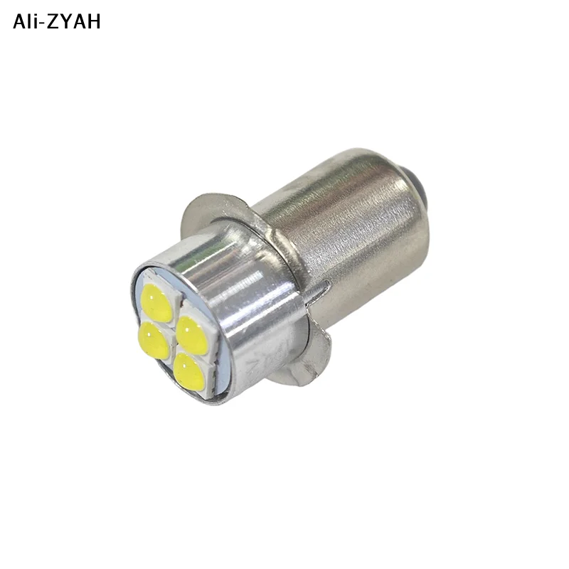 P13.5s High Brightness LED Bulb Indicator Lamp 10-60V 4W White Miniature Light Replace For Torch Flashlight Bicyle Work Lamp