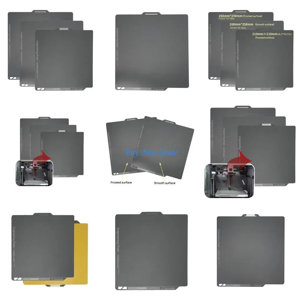 20CE Магнитная стальная пленка матовая/Smoom для парниковой платформы для Bambu Lab P1P
