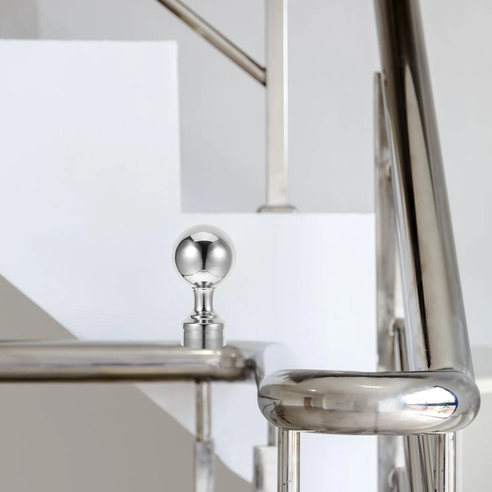 

Stainless Steel 5Inch Dome Post Cap Ball Topper for Fences Stairs Handrails Deck Lamp Posts Fence Toppers Construction Hardware