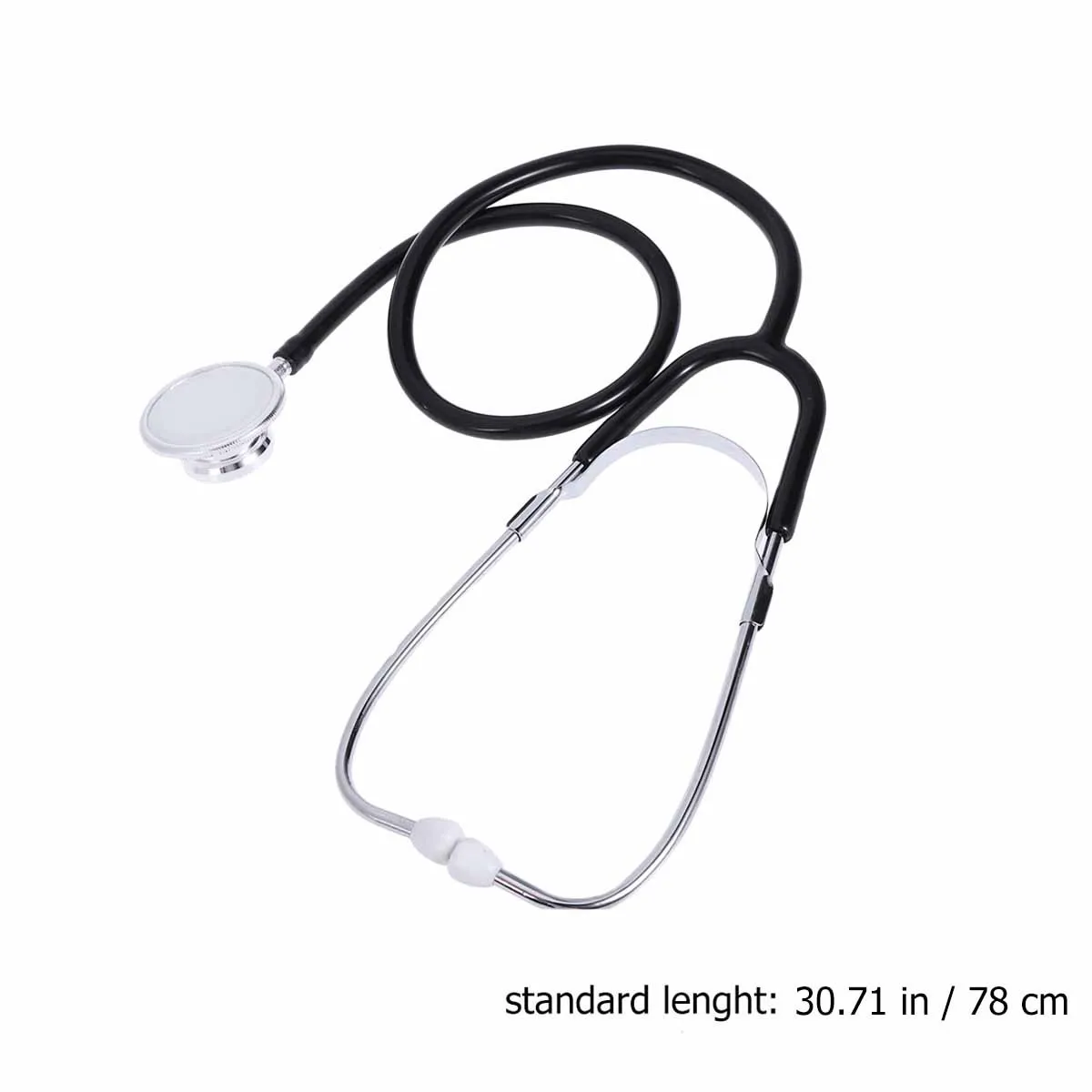 Dual Head Portable Medical Stethoscope Black Diagnostic Device for Heart Lung Organ Sound Auscultation Dual Head Stethoscope - Image 4