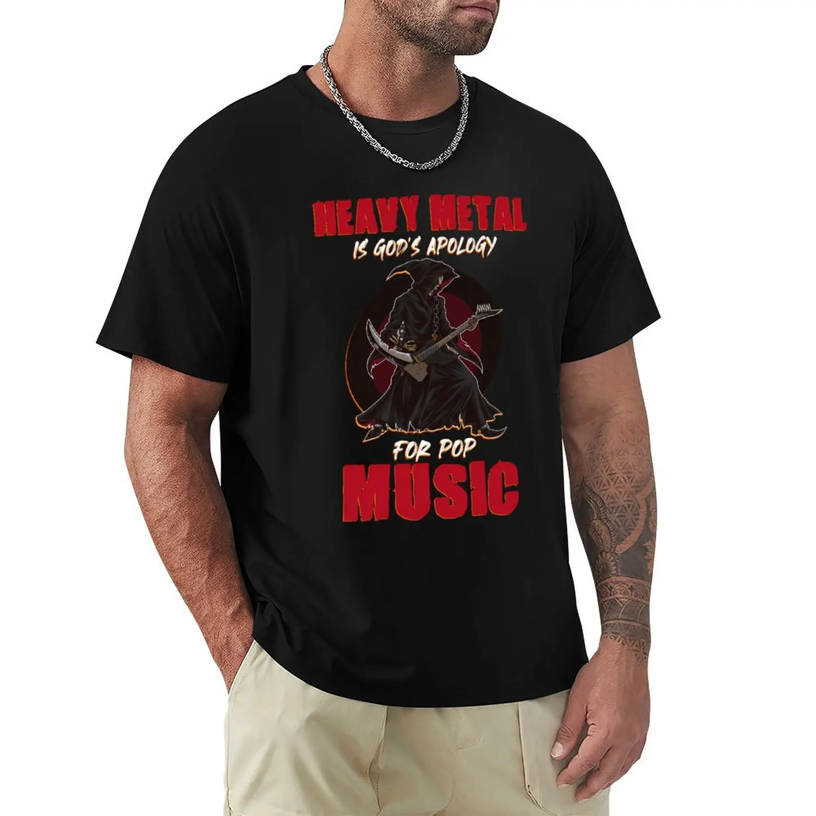 

Heavy Metal Is Gods Apology For Pop Music T-shirt plus size tops cute clothes men t shirts