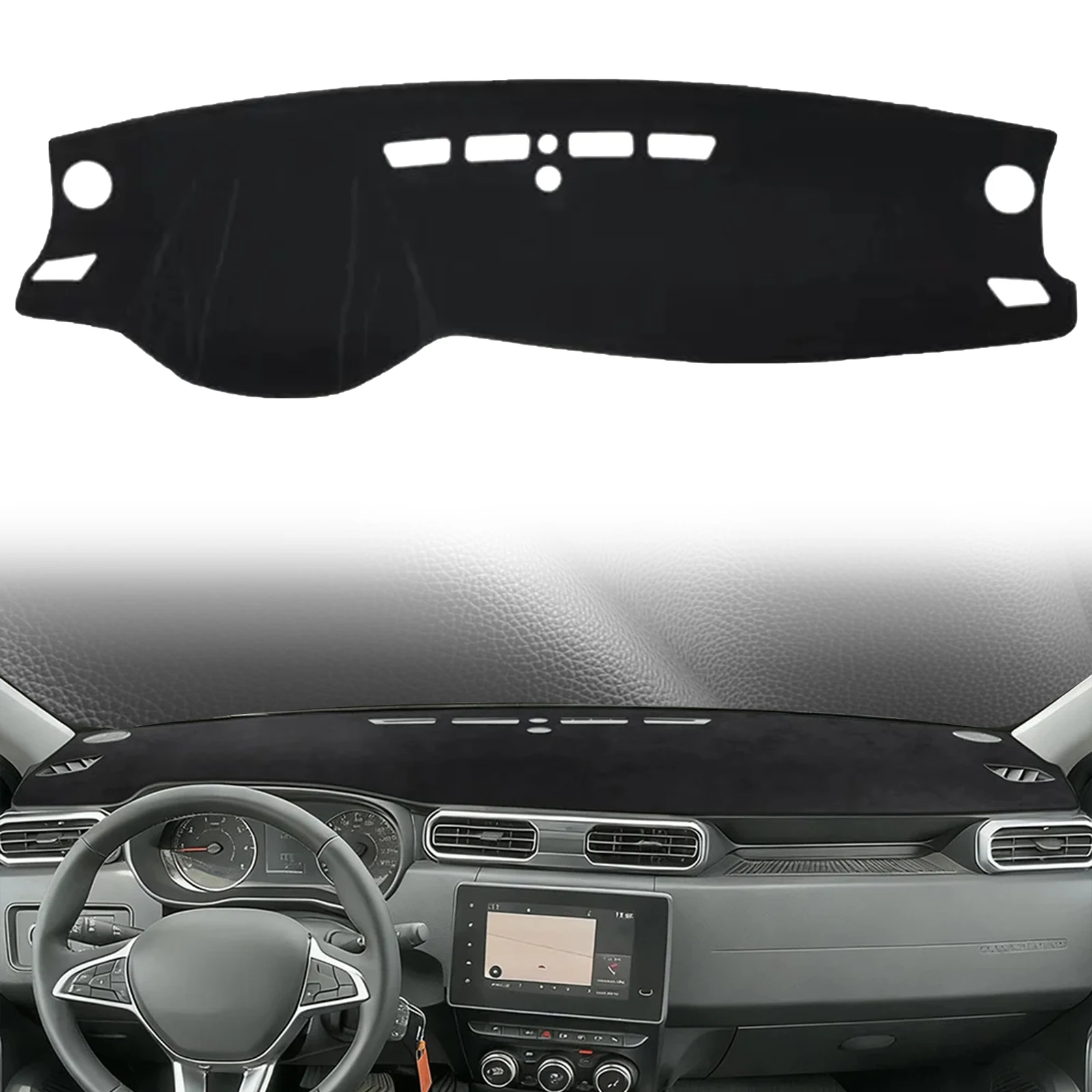 

for Renault Dacia Duster 2023 2022 2021-2018 ​​Car Dashmat Dashboard Cover Pad Dash Mat Sunshade Protective Carpet Accessories
