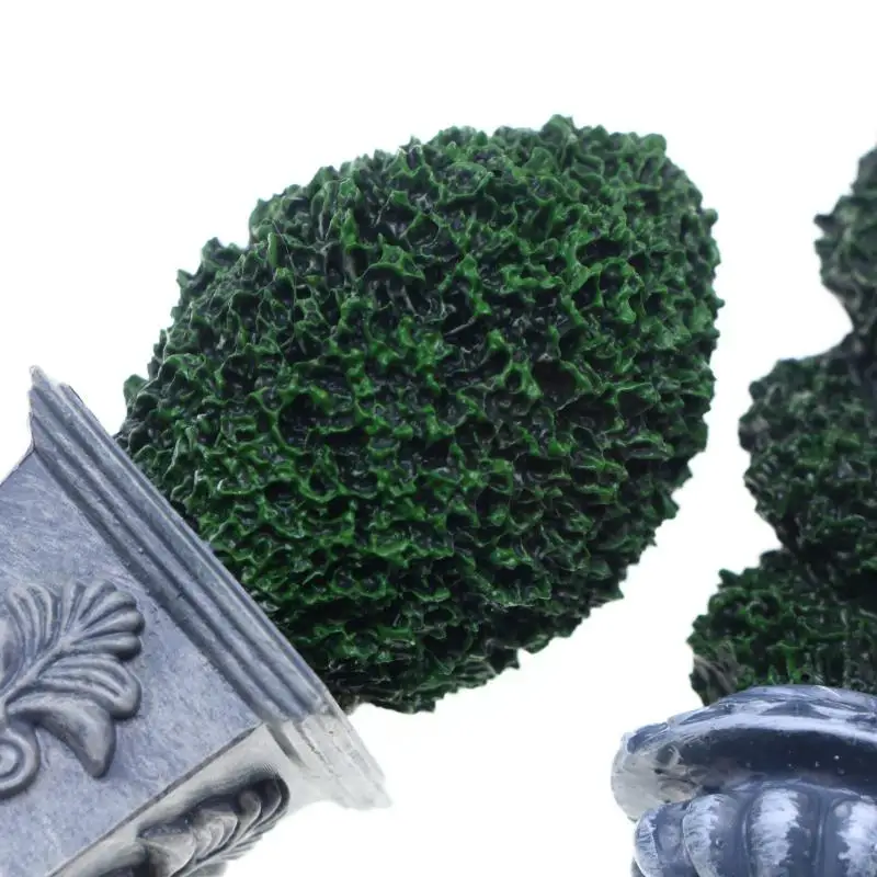 Modelo de Planta Verde em Vaso para Casa de Bonecas 1/12, Decoração de Paisagismo para Casa de Bonecas, Ornamento de Bonsai