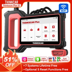 THINKSCAN PLUS S7 S6 S4 THINKCAR OBD2 escáner Auto ABS,SRS,ECM,TCM,BCM, sistema de CA coche EOBDII herramienta de escaneo de diagnóstico lector de código de coche