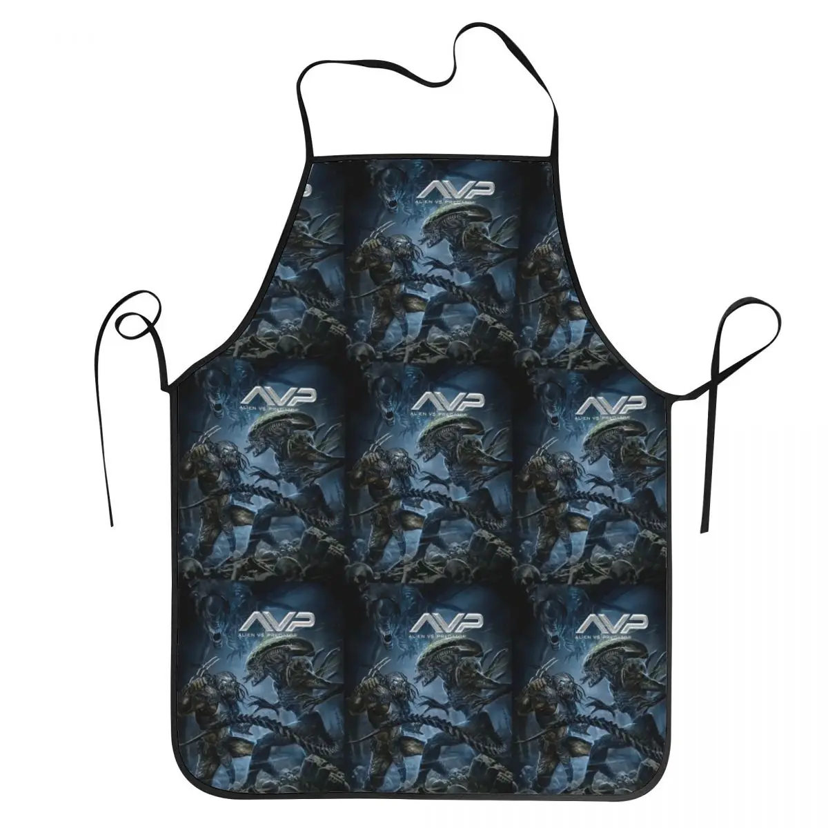Alien Vs Predator Game Apron Chef Baking Tablier Sleeveless Bib Kitchen Cleaning Pinafore for Women Men Painting