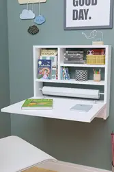 Estantería de escritorio Montessori para niños, nuevo modelo, diseño moderno, blanco, montado en la pared, educativo