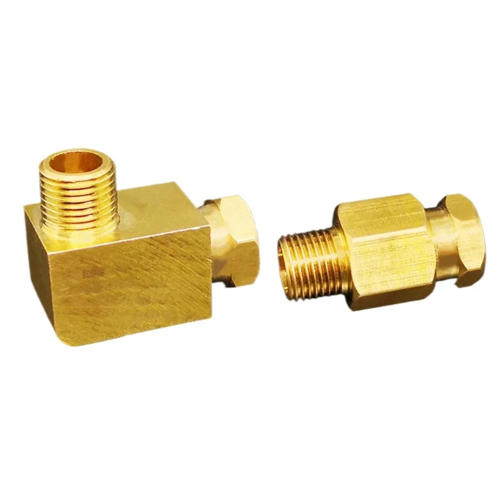 

5 PCS 1/8" 1/4" BSP M4 M5 M6 M8 M10 Metric Male 4 6 8mm Compression Elbow Oil Tube Brass Pipe Fitting Oil Lubrication System